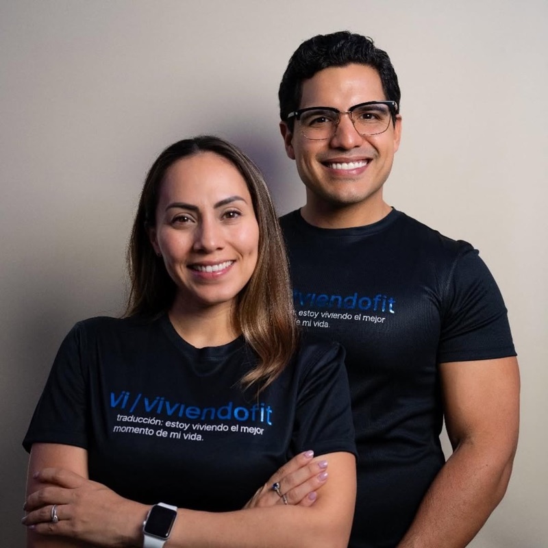 Olga Quintero y Fernando Estrada, fundadores de Viviendo Fit