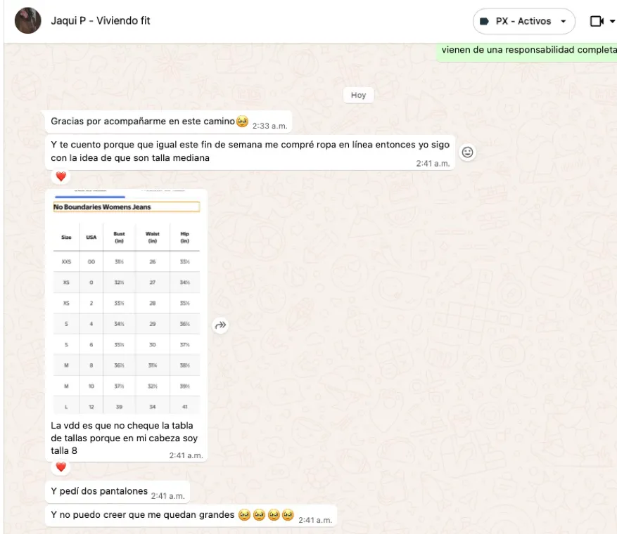 Testimonio de alumna de Viviendo Fit